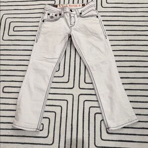 Rock Revival White Flare Jeans